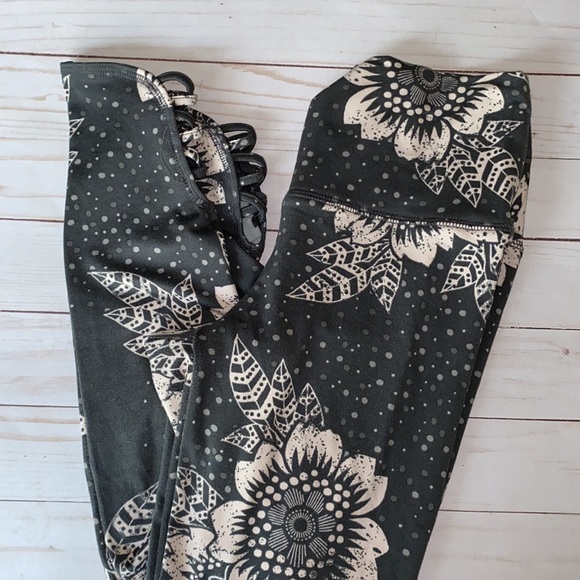 Members Mark the lounge Legging gray pink crisscross ankle small buttery soft - Picture 1 of 5